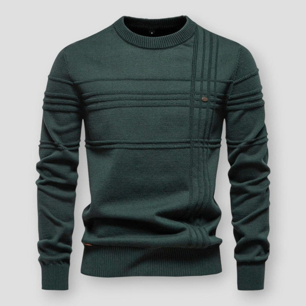 Iskar | Heren Klassieke Trui – Ronde Hals, Duurzaam Comfort, Moderne Casual Look