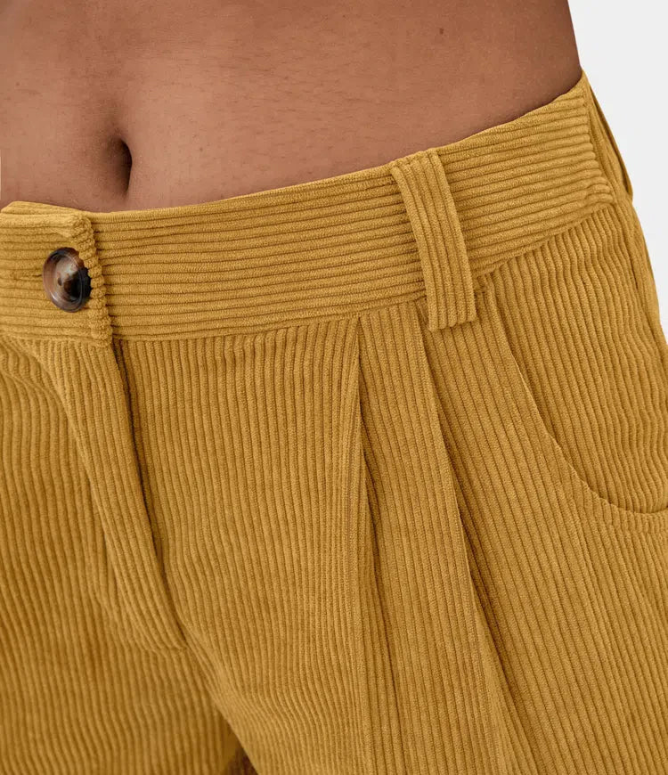 Judita | Pantalon en velours côtelé taille haute pour femme - confortable, élégant et polyvalent