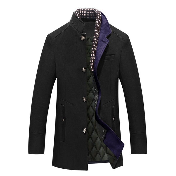 Maxton | Men's Wool Winter Coat - Warm, Stylish Outerwear