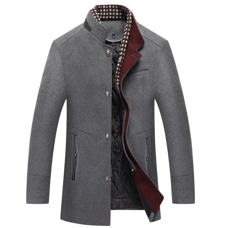 Maxton | Men's Wool Winter Coat - Warm, Stylish Outerwear