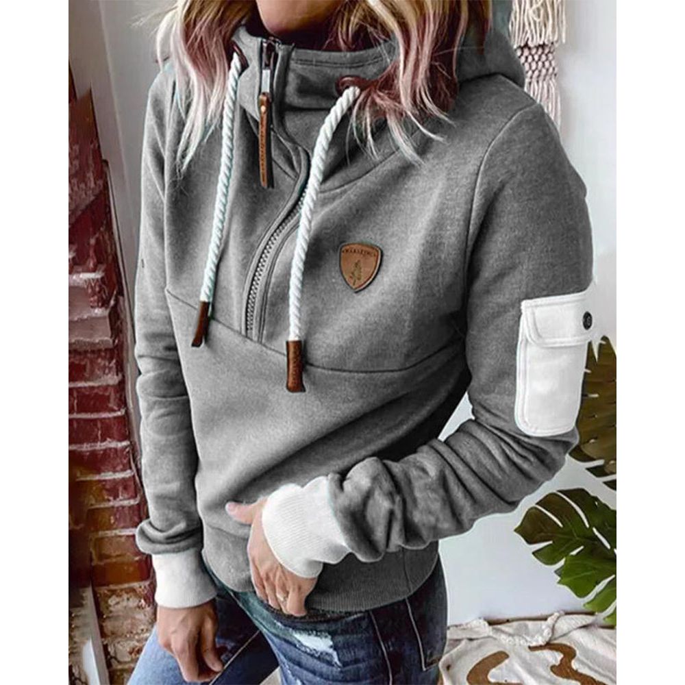 Oona | Pull zippé doux et confortable pour femme – Gilet en polaire confortable, coupe décontractée