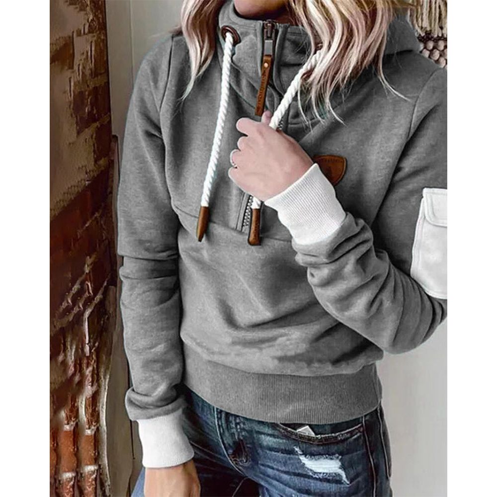 Jovienne | Stijlvolle damesjas met capuchon - Casual Jas met rits