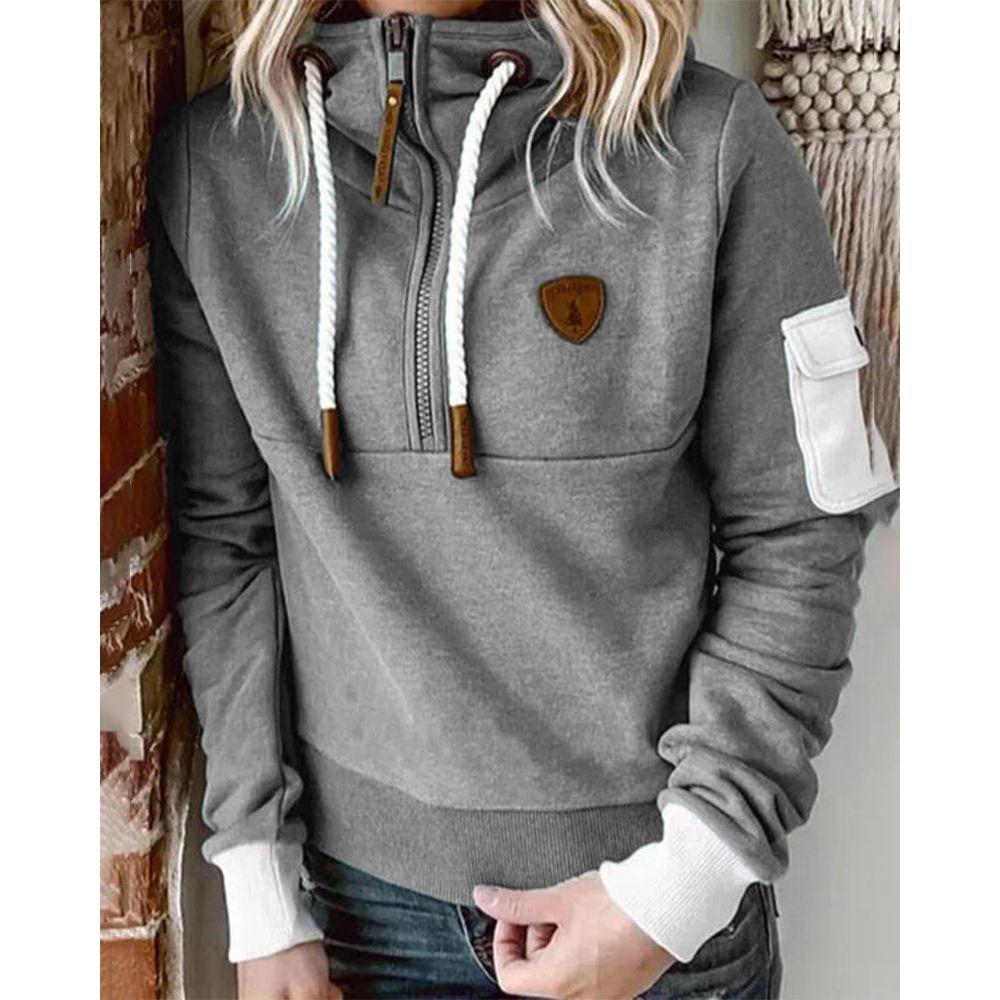 Jovienne | Stijlvolle damesjas met capuchon - Casual Jas met rits