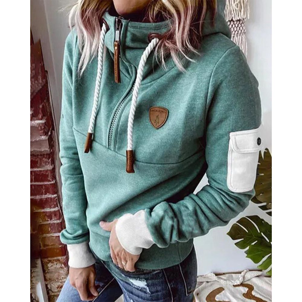 Jovienne | Stijlvolle damesjas met capuchon - Casual Jas met rits