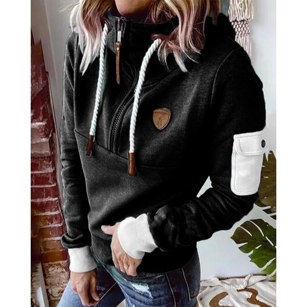 Oona | Pull zippé doux et confortable pour femme – Gilet en polaire confortable, coupe décontractée