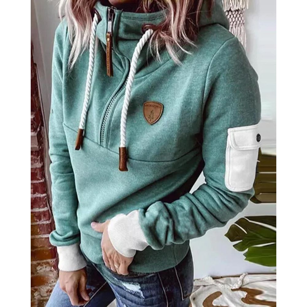Jovienne | Stijlvolle damesjas met capuchon - Casual Jas met rits