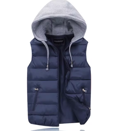 Gerdan | Gilet matelassé léger avec capuche amovible – Veste sans manches décontractée