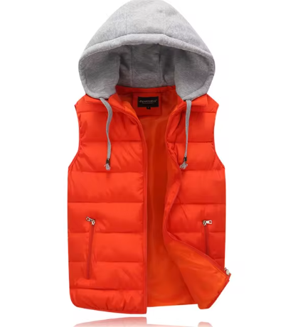 Gerdan | Gilet matelassé léger avec capuche amovible – Veste sans manches décontractée