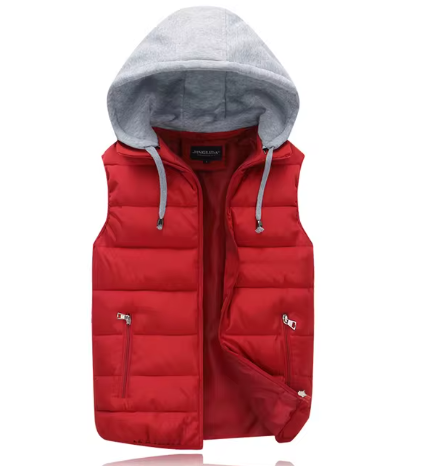 Gerdan | Gilet matelassé léger avec capuche amovible – Veste sans manches décontractée