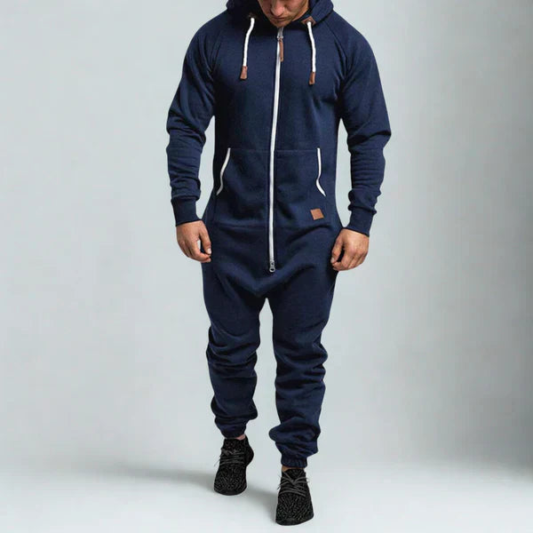 Nexan | Heren jumpsuit met capuchon en ritssluiting voor casual en streetstyle