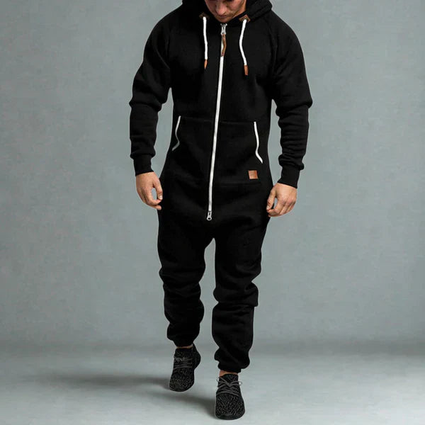 Nexan | Heren jumpsuit met capuchon en ritssluiting voor casual en streetstyle