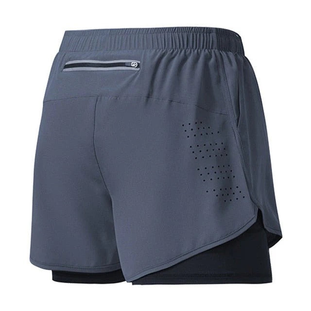 Arvexor | Heren Performance Dubbele Laag Shorts – Sportieve Shorts met Veilige Zak