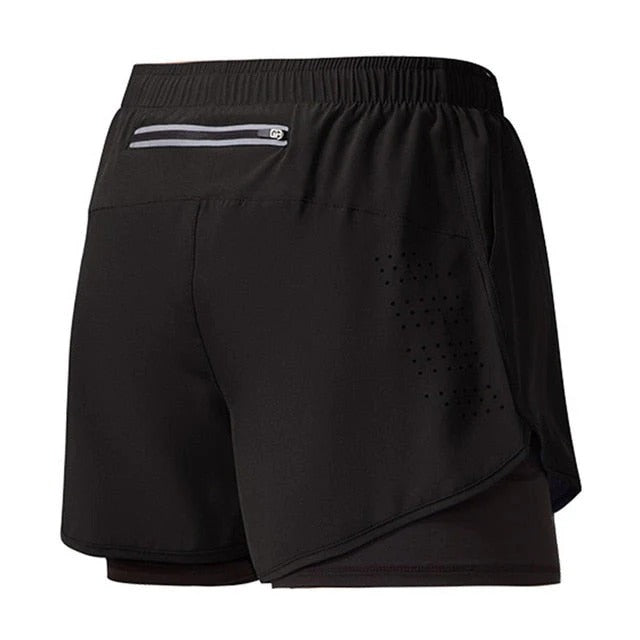 Arvexor | Heren Performance Dubbele Laag Shorts – Sportieve Shorts met Veilige Zak