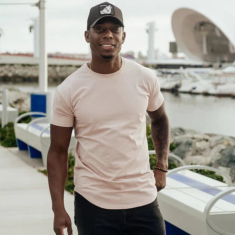 Kaelen | Slim Fit Heren-T-shirt - Comfortabel Katoenen T-shirt voor Vrijetijdskleding