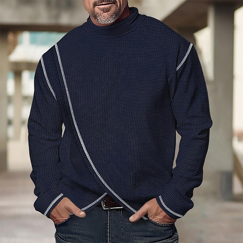 Aelwyn | Strakke coltrui voor heren – Stretchshirt met lange mouwen voor een casual en nette look