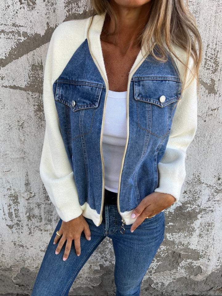 Rosalind | Elegant denim jack voor dames – Stijlvolle, casual en veelzijdige bovenkleding