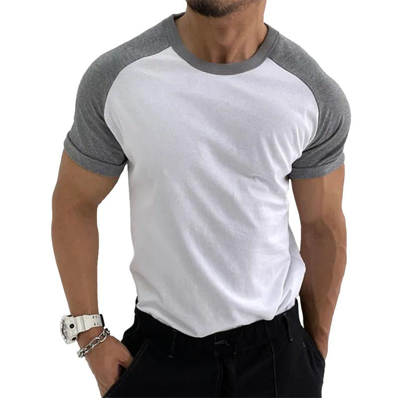 Eamon | Casual T-shirt met contrasterende kleuren en ronde hals