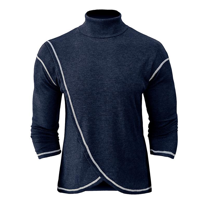 Aelwyn | Strakke coltrui voor heren – Stretchshirt met lange mouwen voor een casual en nette look