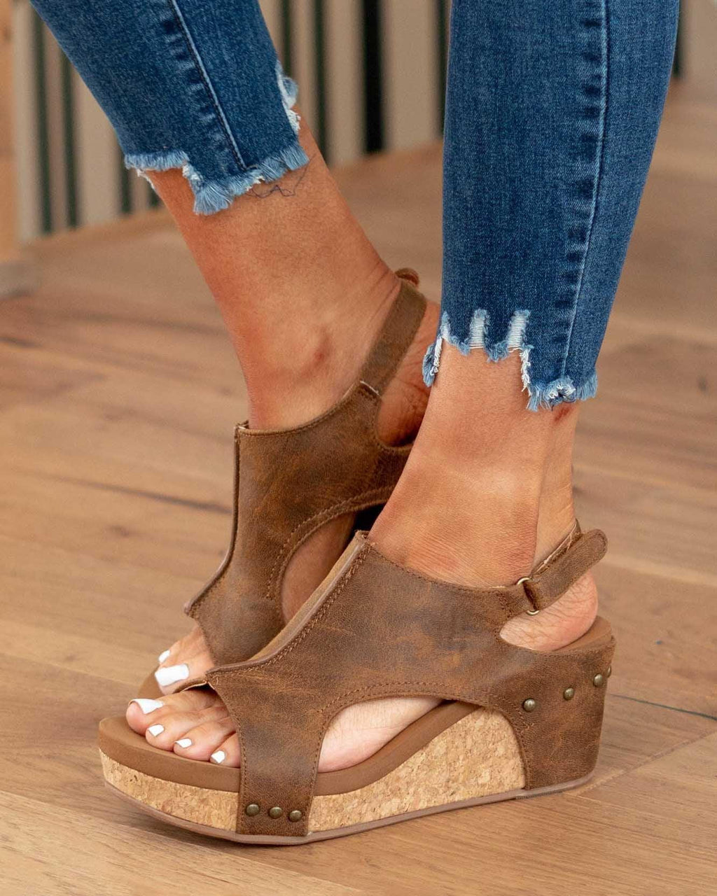 Yrsa | Ergonomic Women's Wedge Sandals with Arch Support for Casual and Everyday Wear