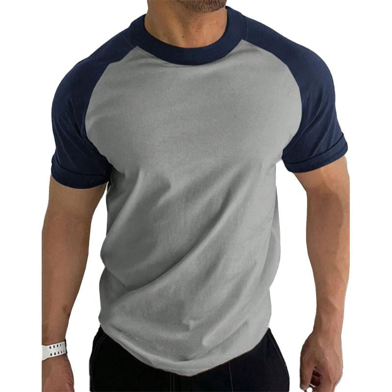 Eamon | Casual T-shirt met contrasterende kleuren en ronde hals