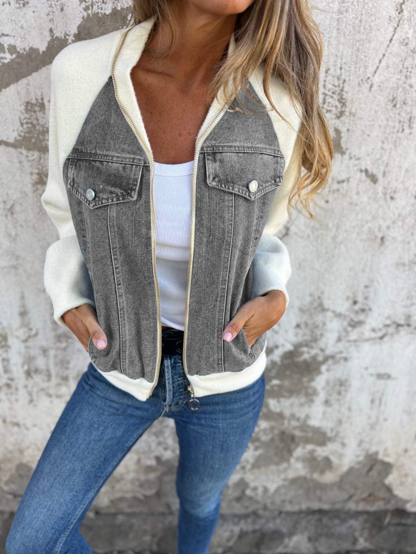 Rosalind | Elegant denim jack voor dames – Stijlvolle, casual en veelzijdige bovenkleding