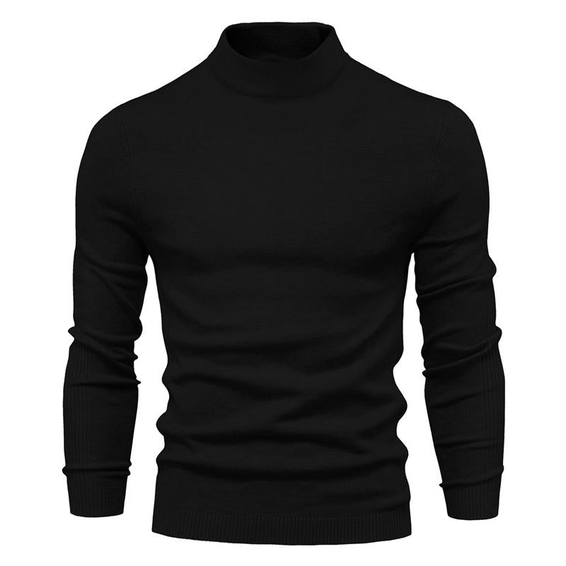 Huxley | Klassieke coltrui voor heren – Effen gebreide pullover, warm met lange mouwen