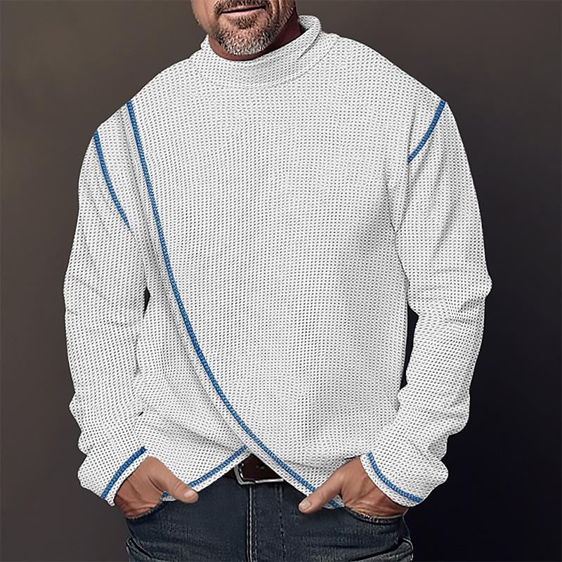 Aelwyn | Strakke coltrui voor heren – Stretchshirt met lange mouwen voor een casual en nette look