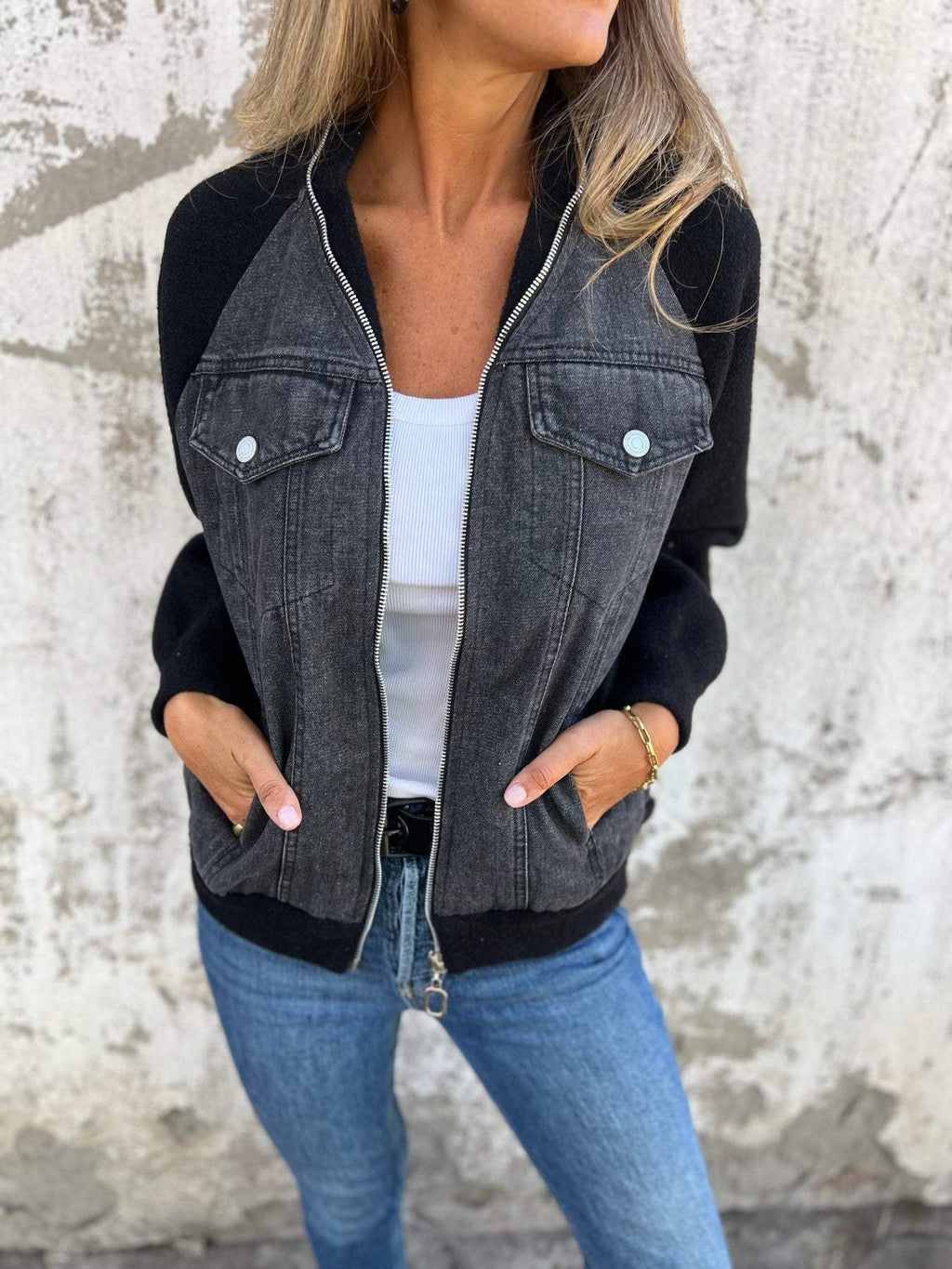 Rosalind | Elegant denim jack voor dames – Stijlvolle, casual en veelzijdige bovenkleding