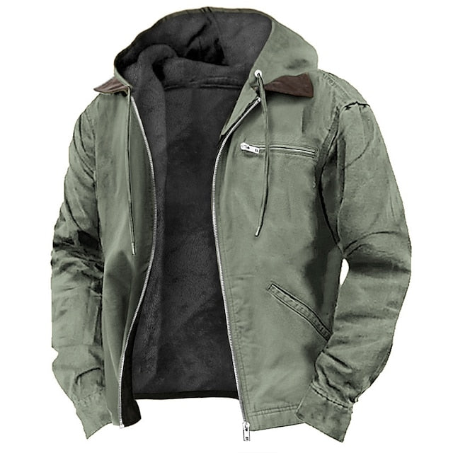 Nolan | Heren fleece gevoerd winterjack, winddicht & waterdicht, outdoor, koud weer kleding