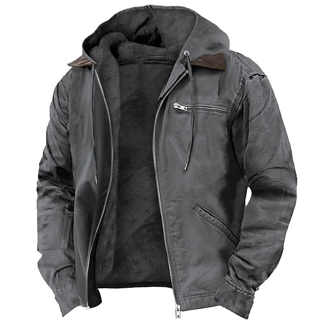 Nolan | Heren fleece gevoerd winterjack, winddicht & waterdicht, outdoor, koud weer kleding