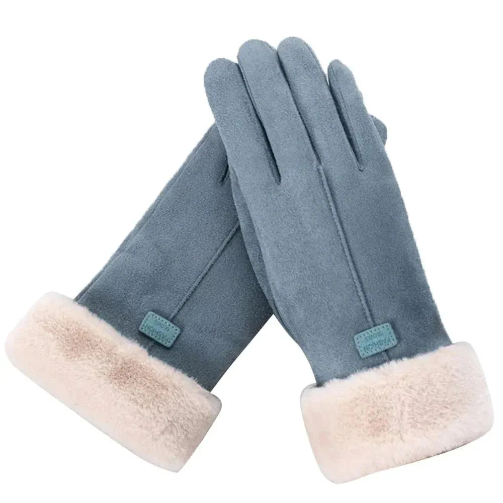 VelvetTouch | Elegante dameshandschoenen met bontvoering – warm, water- en windbestendig