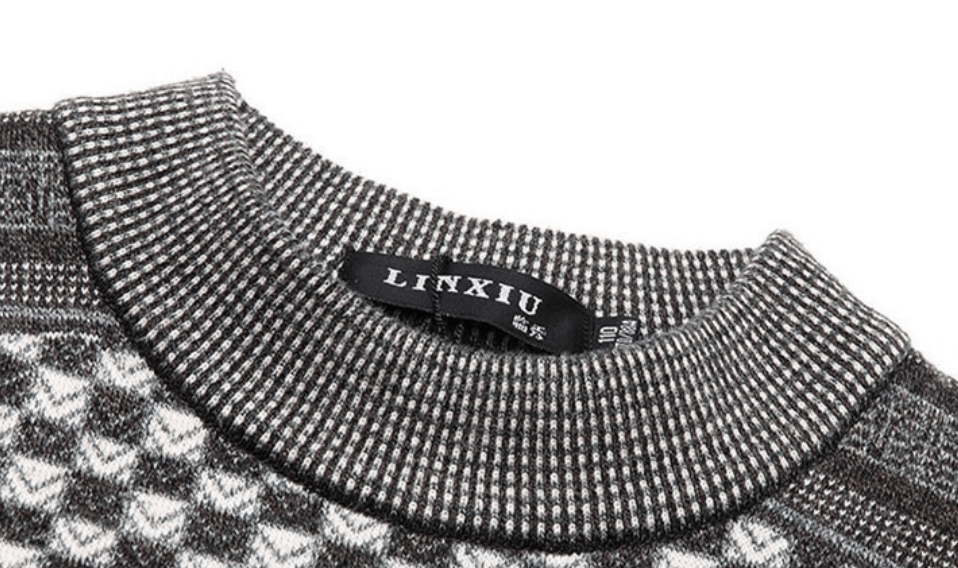 Gerard | Geruite fleece trui voor heren, warme pullover voor herfst en winter, gezellig geruit ontwerp