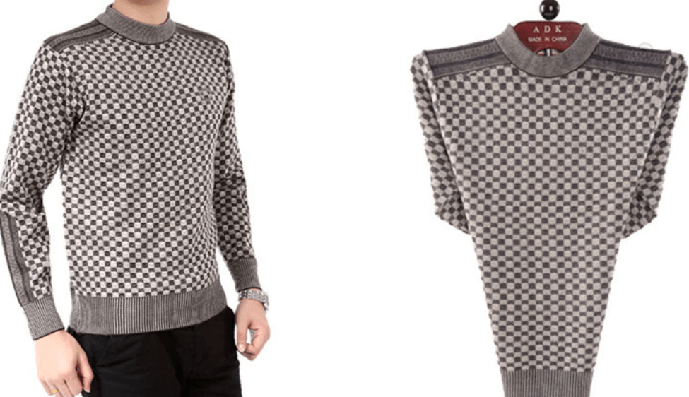 Gerard | Geruite fleece trui voor heren, warme pullover voor herfst en winter, gezellig geruit ontwerp
