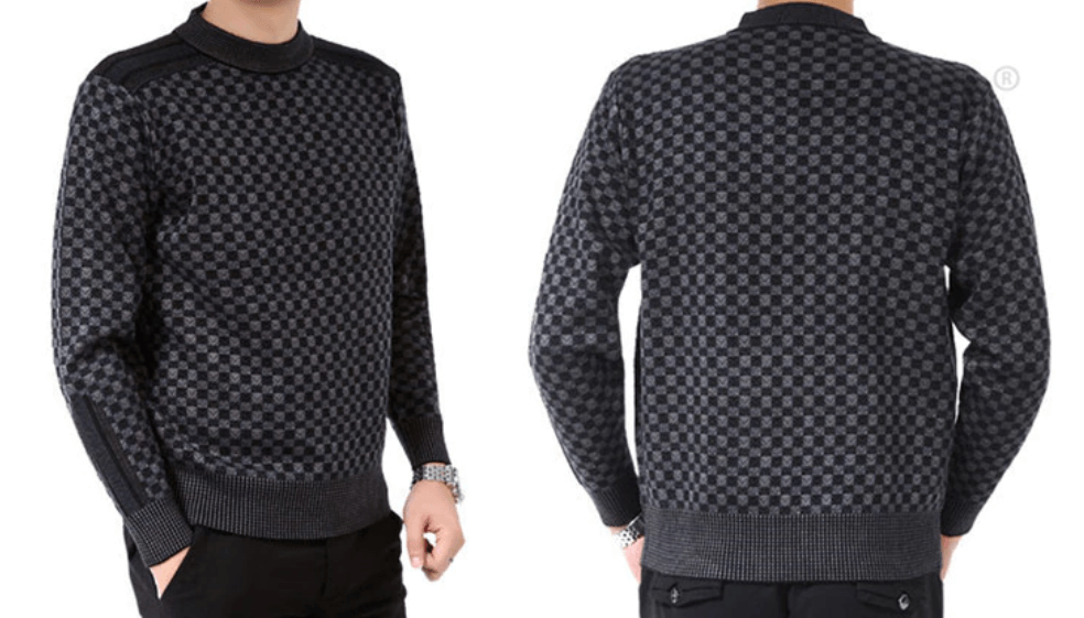 Gerard | Geruite fleece trui voor heren, warme pullover voor herfst en winter, gezellig geruit ontwerp