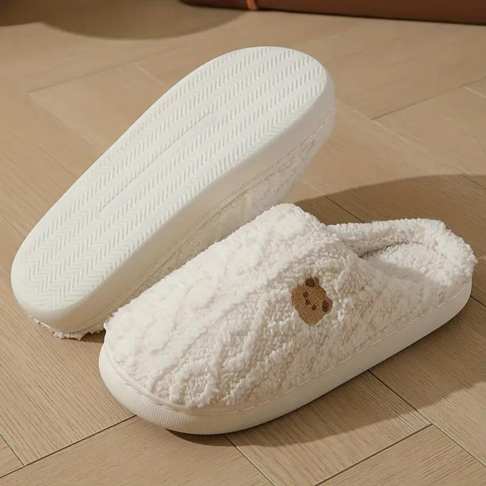 FluffSlip | Warme pantoffels van pluche voor dames - Zachte, knusse wintersloffen met antislipzool