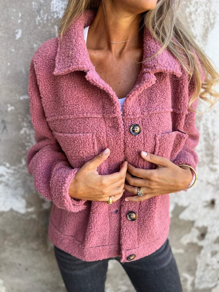 Wynira | Fluffy Teddy Blazerjasje voor dames - Zacht imitatiebont, Warme Gezellige Buitenkleding