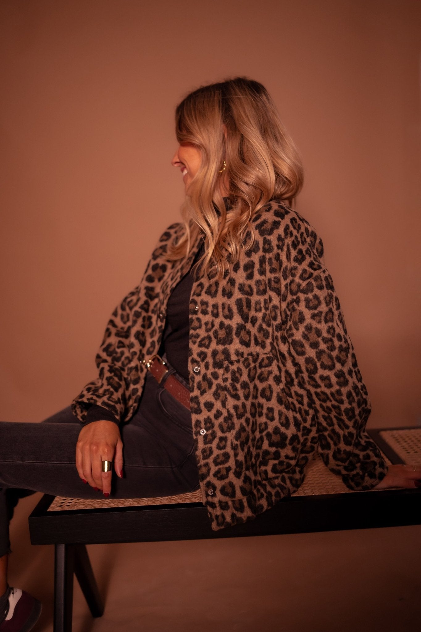 Enestra | Zacht jasje met luipaardprint voor dames – Lichtgewicht jas met patroon, casual en trendy