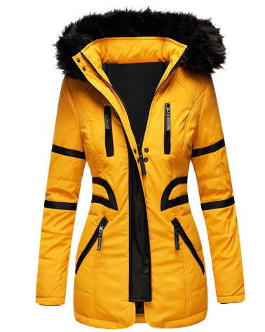 Halric | Elegante winterjas voor dames – Warme overjas van wolmix, stijlvolle lange jas