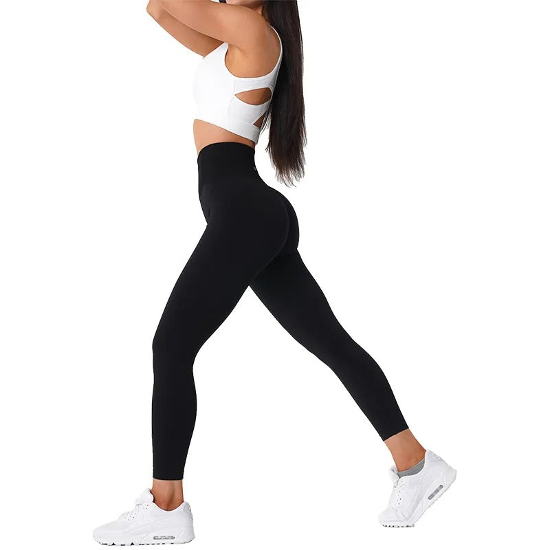 Effen naadloze legging dames