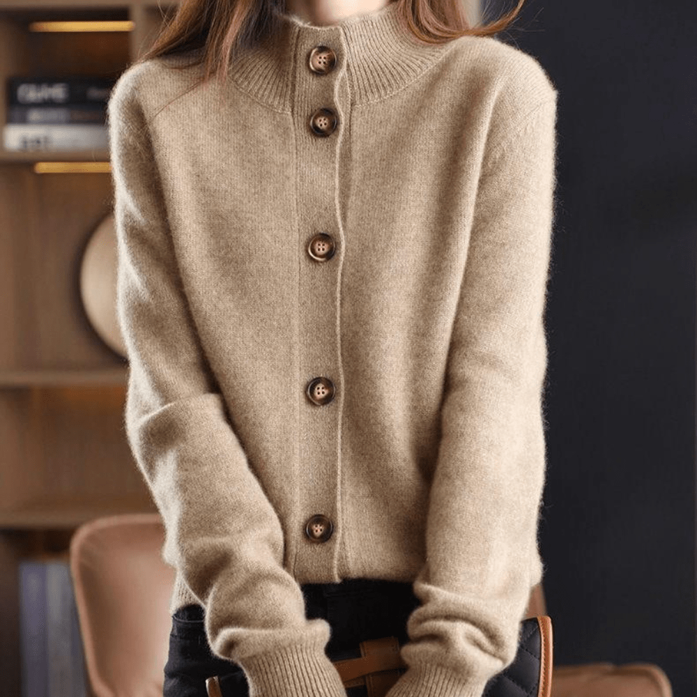 Halythra | Warme damesvest – Comfortabele gebreide trui, stijlvolle casual laagjes-top voor herfst en winter