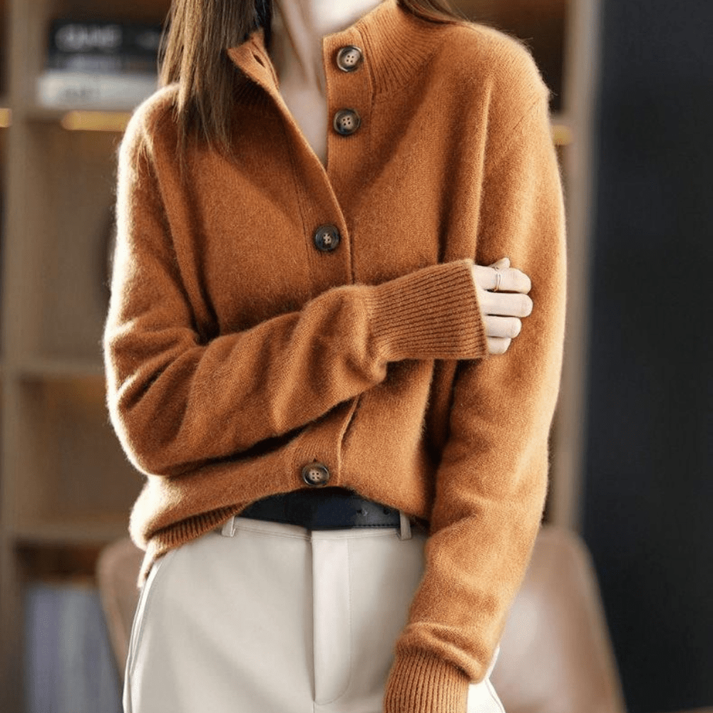 Halythra | Warme damesvest – Comfortabele gebreide trui, stijlvolle casual laagjes-top voor herfst en winter