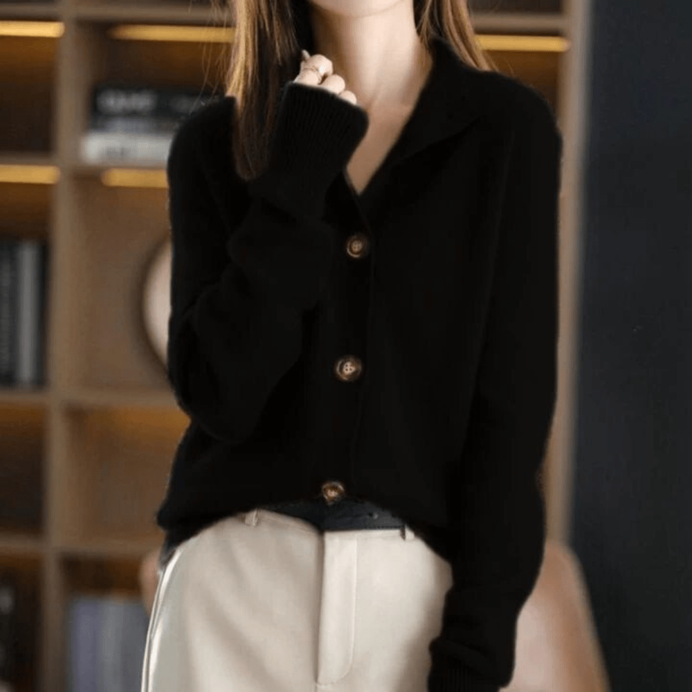 Halythra | Warme damesvest – Comfortabele gebreide trui, stijlvolle casual laagjes-top voor herfst en winter
