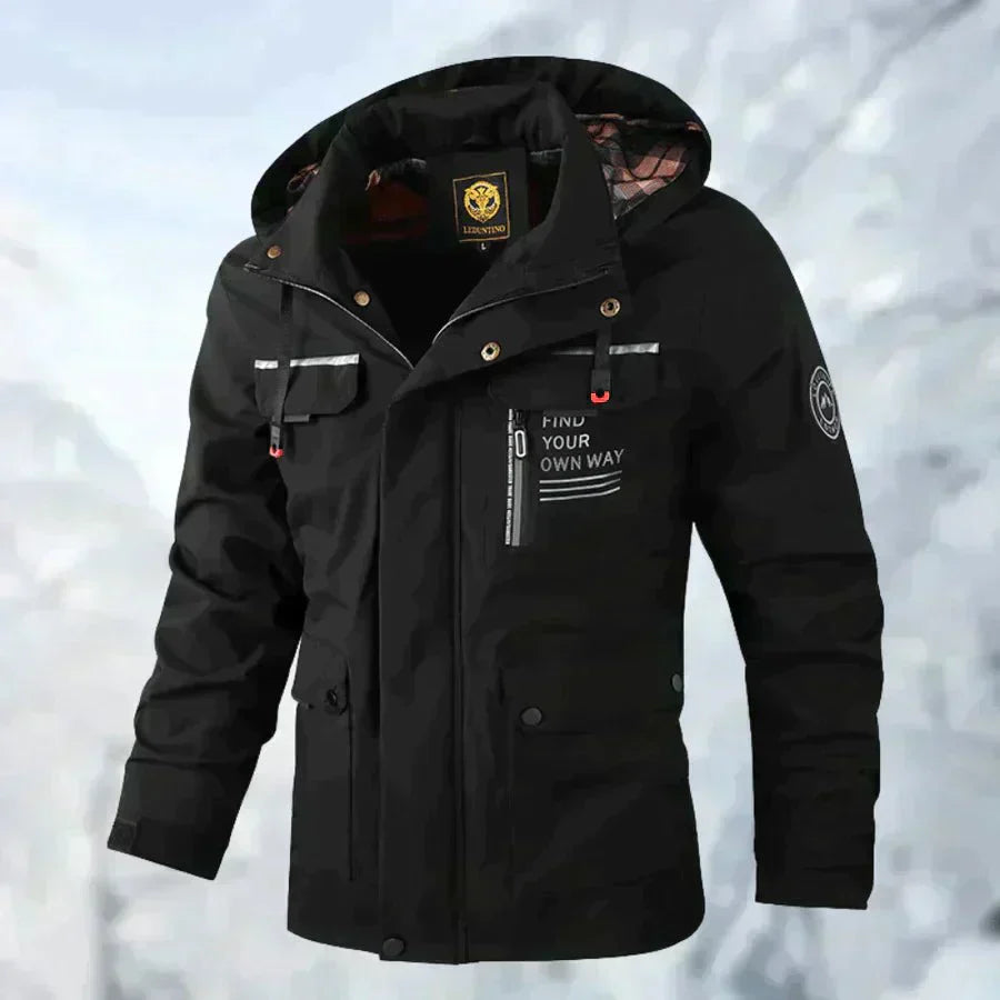 Valcor | Waterdichte winterjas voor heren met capuchon – Warm, winddicht en comfortabel