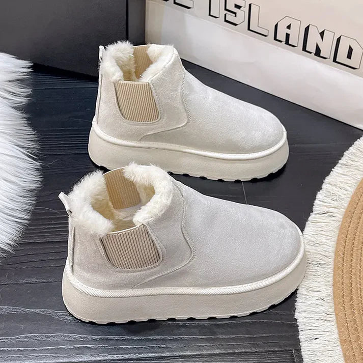 Lucine | Winter Platform Laarzen met Bontvoering - Warme, Stijlvolle & Comfortabele Snow Laarzen
