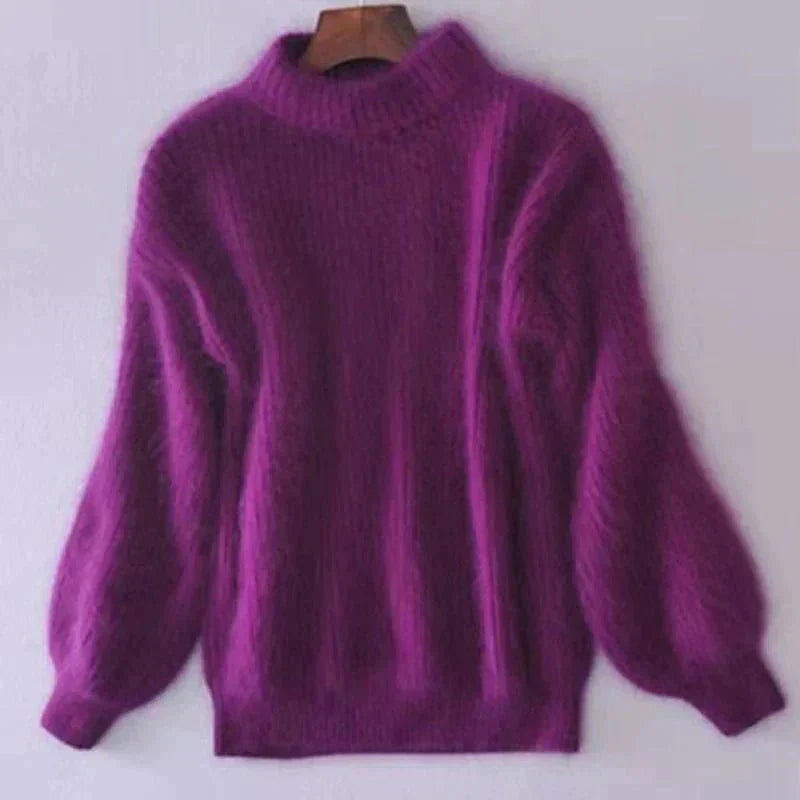 Kinvara | Dames Pluizige Gebreide Trui – Zachte, Warme, Stijlvolle Pullover voor Casual Gebruik