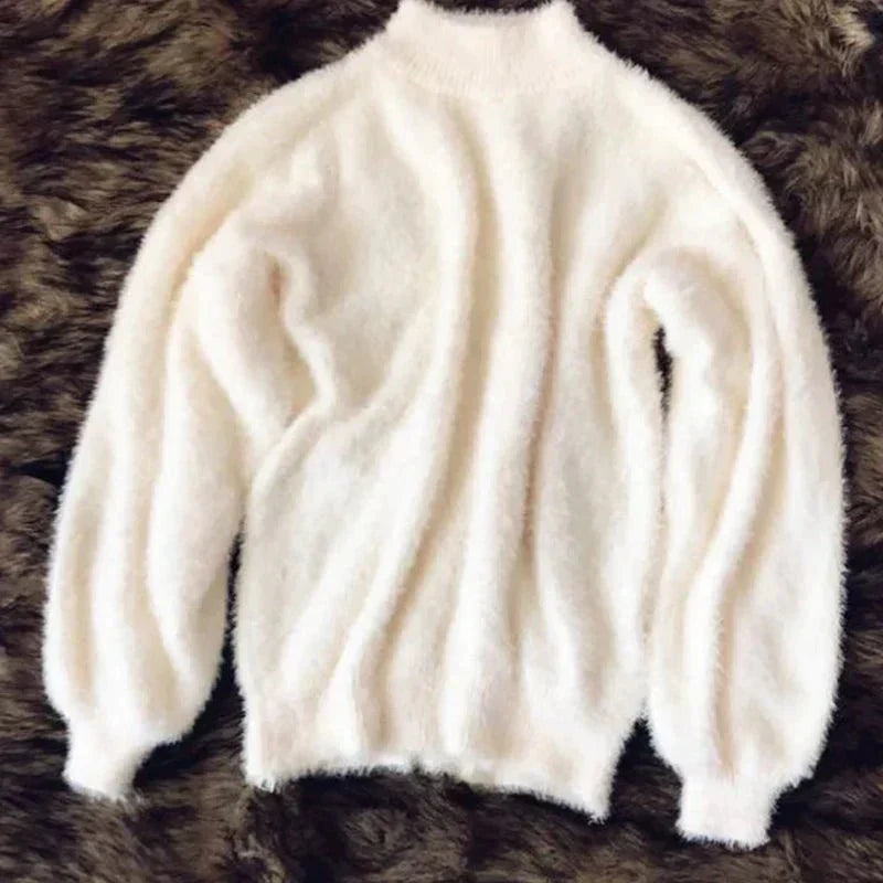Kinvara | Dames Pluizige Gebreide Trui – Zachte, Warme, Stijlvolle Pullover voor Casual Gebruik