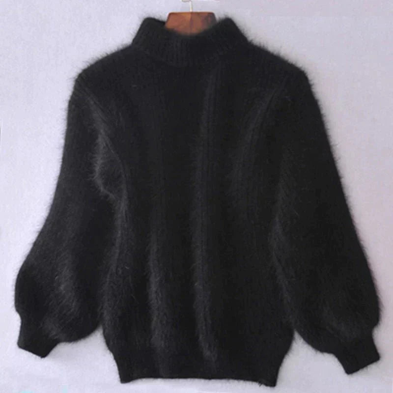 Kinvara | Dames Pluizige Gebreide Trui – Zachte, Warme, Stijlvolle Pullover voor Casual Gebruik