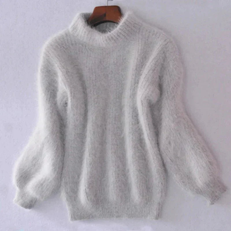Kinvara | Dames Pluizige Gebreide Trui – Zachte, Warme, Stijlvolle Pullover voor Casual Gebruik