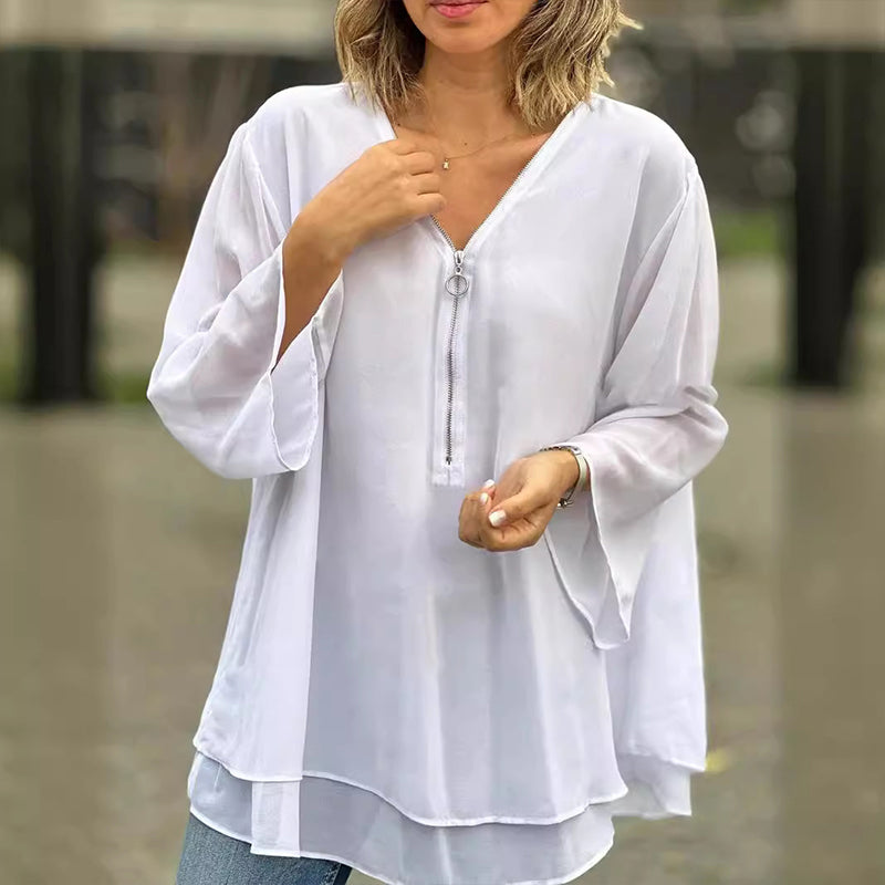 Isora | Elegante gelaagde top – Luchtige casual blouse voor dames