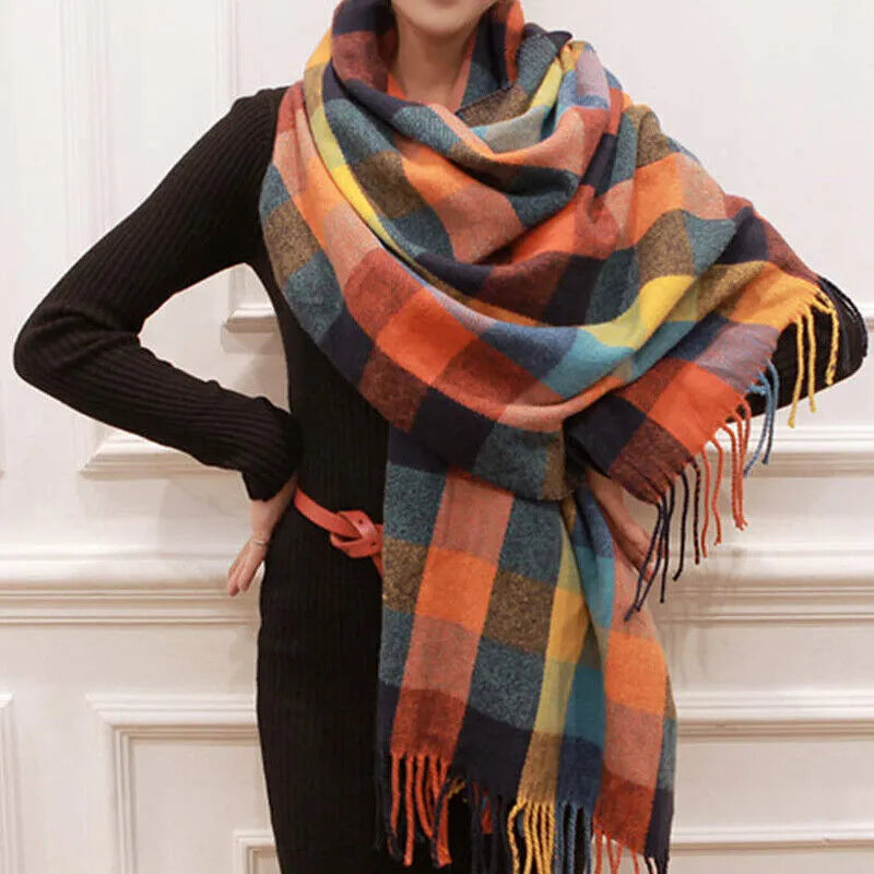 Velvique | Premium Kasjmier Sjaal - Ultra-Zachte Thermische Sjaal voor Vrouwen, Elegant Winter Accessoire